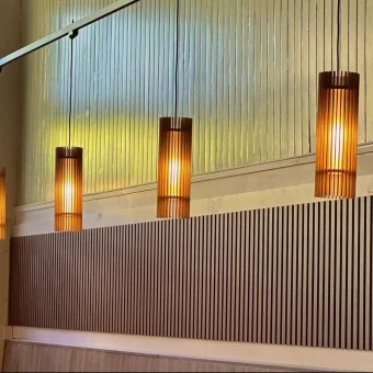 Detail of venue - pendant lamps